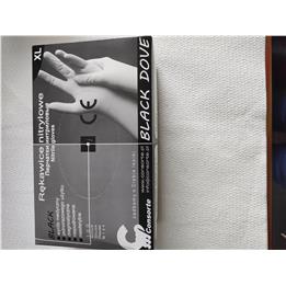 Rękawiczki nitryl czarne XL DOVE-103125