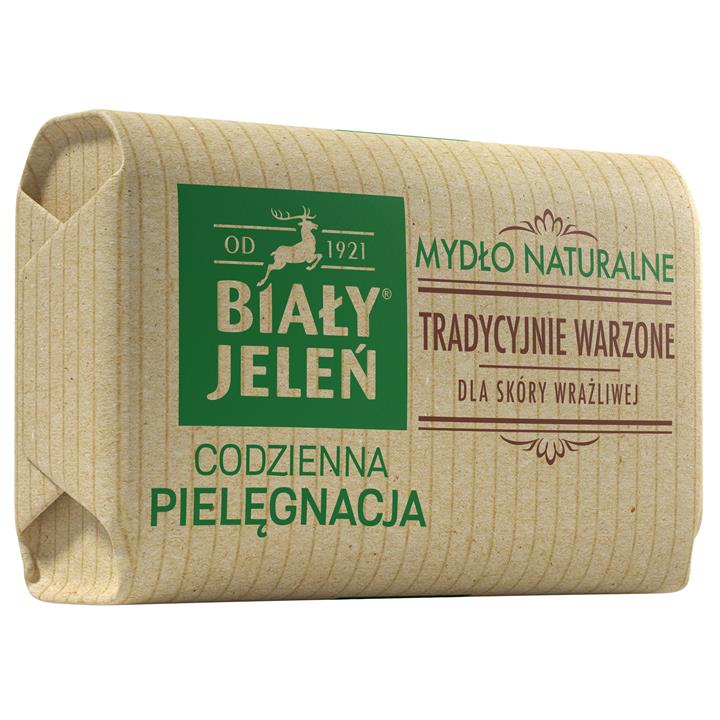 BIAŁY JELEŃ mydło kostka naturalne 100g-100011