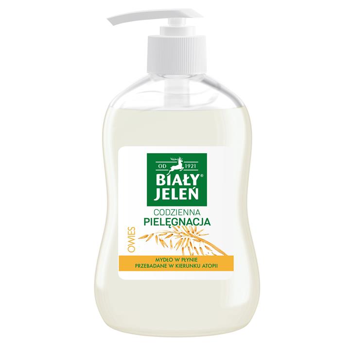 BIAŁY JELEŃ mydło w płynie owies 300ml-100018