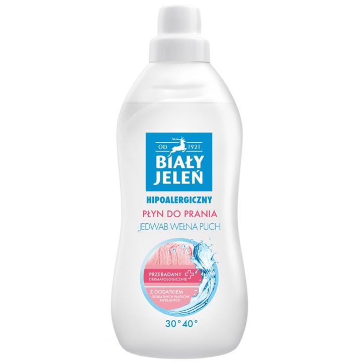 BIAŁY JELEŃ płyn do prania jedwab,wełna,puch 1l-100025