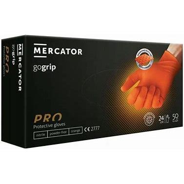 Rękawiczki nitrylowe [50] gogrip orange-100573