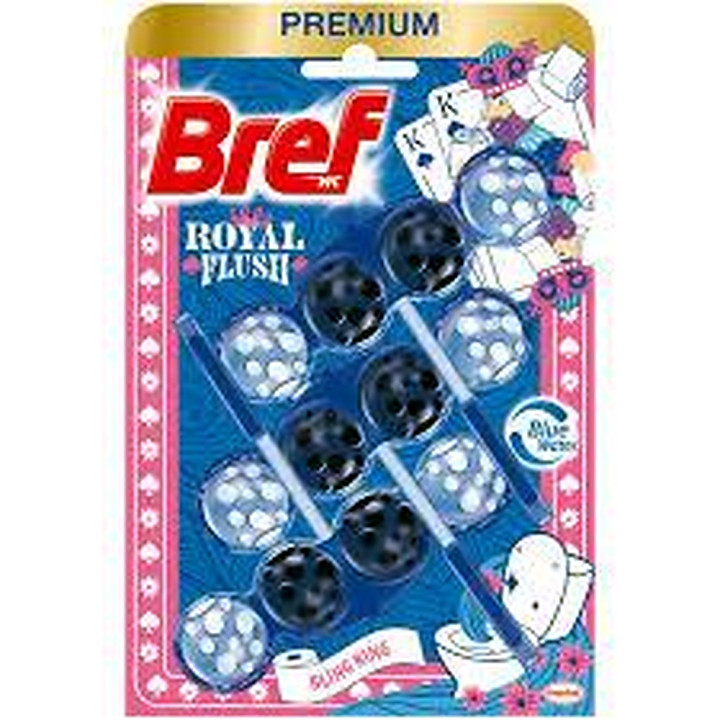 Kostka WC BREF BLUE AKTIV koszyk 3x50g Bling King-104393