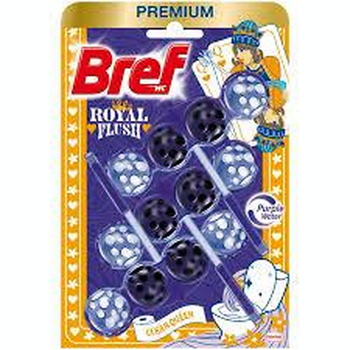 Kostka WC BREF BLUE AKTIV koszyk 3x50g Clean Queen -104394