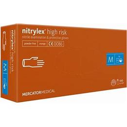 Rękawiczki nitrylex [100] high risk M-100575