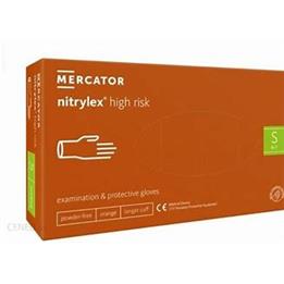 Rękawiczki nitrylex [100] high risk S-100576