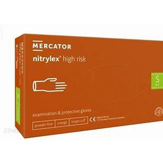 Rękawiczki nitrylex [100] high risk S-100576