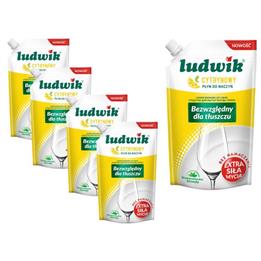 Ludwik płyn do naczyń cytrynowy 450g saszetka -104476