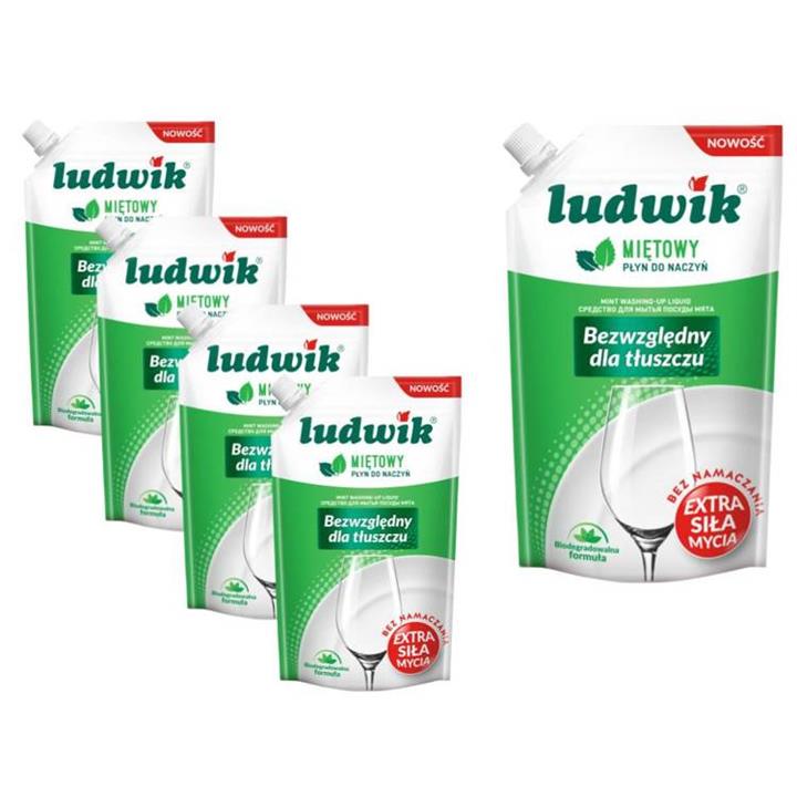 Ludwik płyn do naczyń miętowy 450g saszetka-104477
