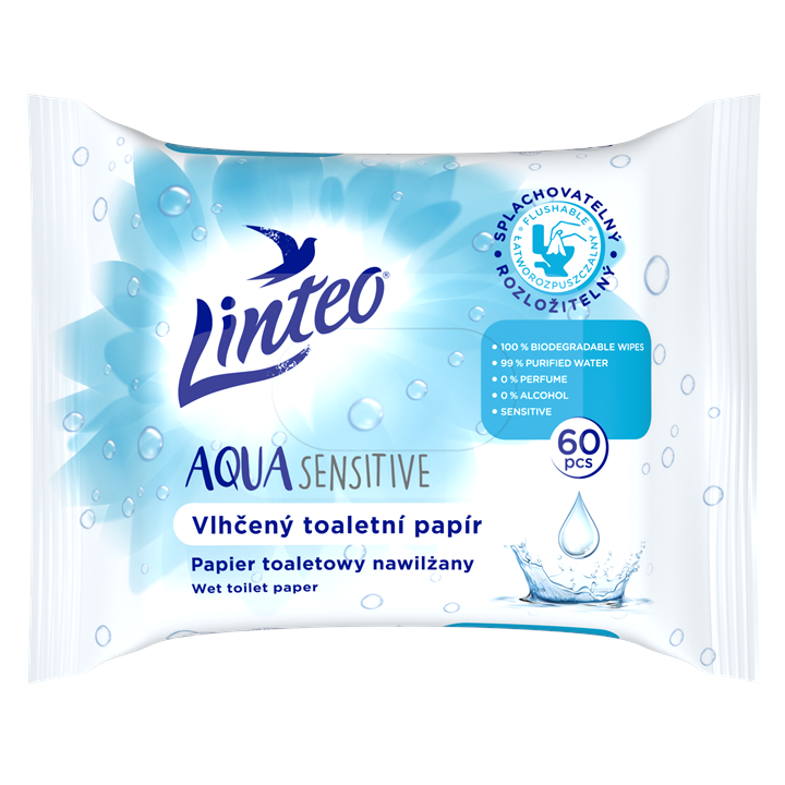 LINTEO papier toaletowy nawilżany [60] -100387