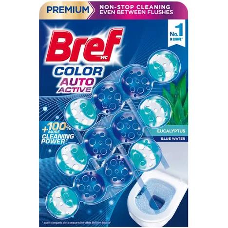 Kostka WC BREF BLUE AKTIV koszyk 3*50g EUCALIPTUS BARWIĄCE !!!-104487
