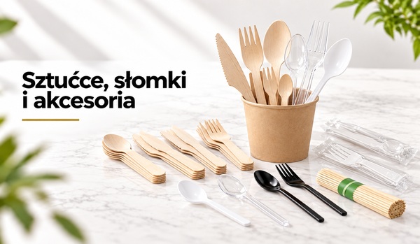 Sztućce, słomki i akcesoria
